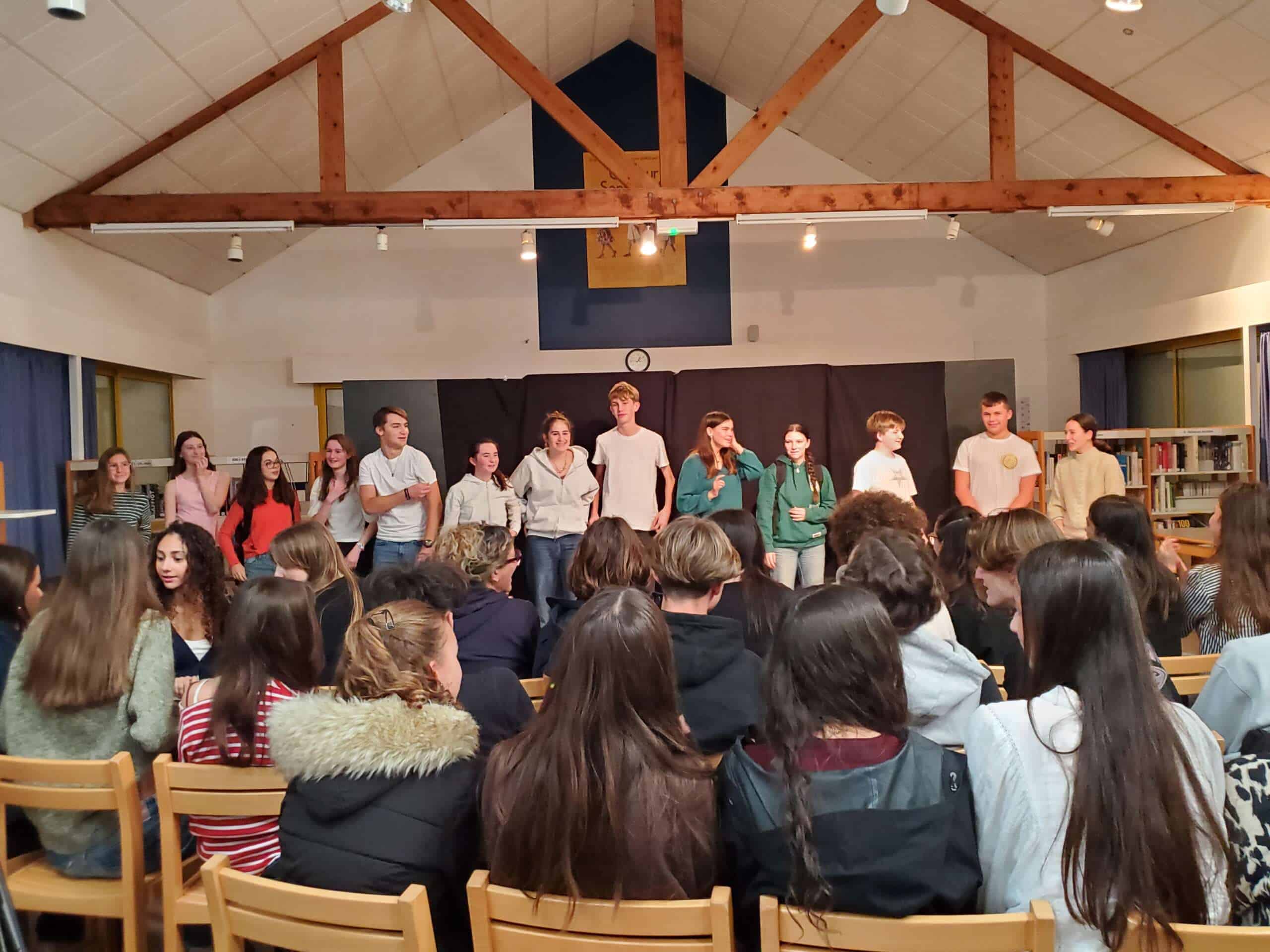 Première scène pour les secondes de l’option théâtre